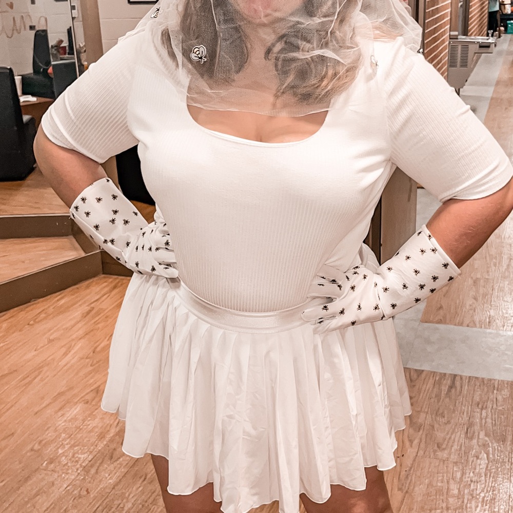 H&M White Square Neck Ribbed Top - Picture 3 of 3